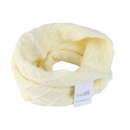 Midlee Cream Knit Infinity Scarf for Dogs (Small)