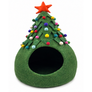 Rising International Inc Felt Christmas Cat Cave Bed