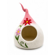 Rising International Inc Felt Daisy Flower Tail Cat Cave