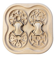 FouFIT 2-in-1 Dog Puzzle Toy and Slow Feeder, Interactive Nosework Feeder, 1 Cup Capacity