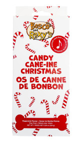 Candy Cane-nine Christmas Singing Card Box Dog Treat