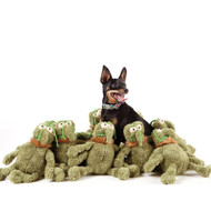 FuzzYard Scratchy the Green Flea Plush Squeaky Dog Toy - Small