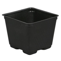 Gro Pro Square Plastic Pot Black 3.5 in (1375/Cs)