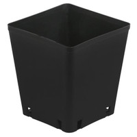 Gro Pro Black Plastic Square Pot 5 x 5 x 5.25 in (8400/Plt)