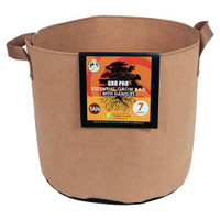 Gro Pro Essential Round Fabric Pot w/ Handles 3 Gallon - Tan (72/Cs)