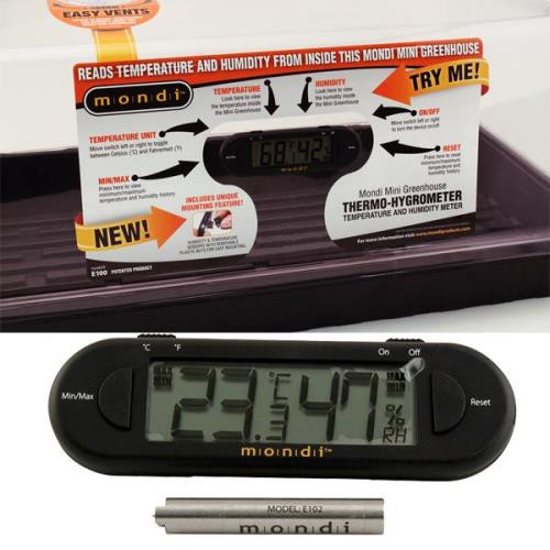 Grower's Edge - Large Display Thermometer / Hygrometer