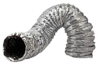 Ideal-Air Supreme Silver / Black Ducting 10 in x 25 ft