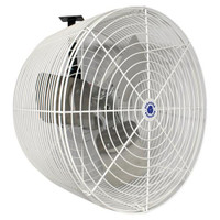 Schaefer Versa-Kool Circulation Fan 12 in w/ Tapered Guards, Cord & Mount - 1470 CFM