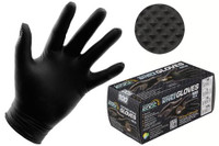 Grower's Edge Black Powder Free Diamond Textured Nitrile Gloves 6 mil - X-Large (100/Box)