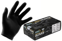 Grower's Edge Black Powder Free Nitrile Gloves 6 mil - Medium (100/Box)