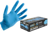 Grower's Edge Light Blue Powder Free Nitrile Gloves 4 mil - Large (100/Box)