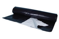 Berry Plastics Black/White Poly Sheeting Commercial Size - 5 mil 32 ft x 150 ft