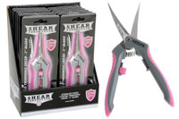 Shear Perfection Pink Platinum Stainless Trimming Shear - 2 in Curved Blades (12/Cs)