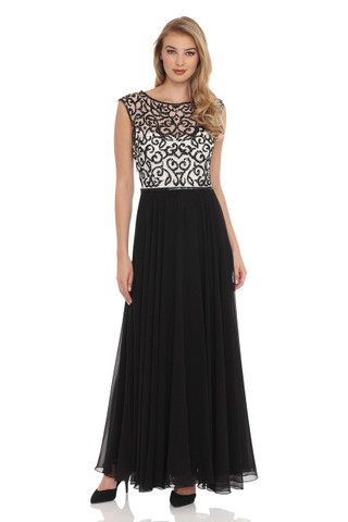 Sequined Bodice Gown