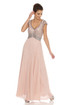 JKARA Beaded Mock Fair Dress