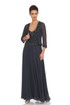 JKARA Beaded Chiffon Jacket Dress