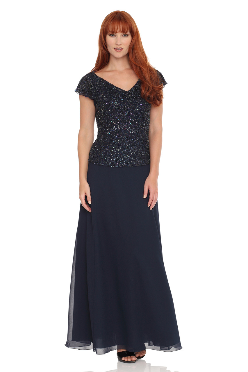 flutter sleeve chiffon dress