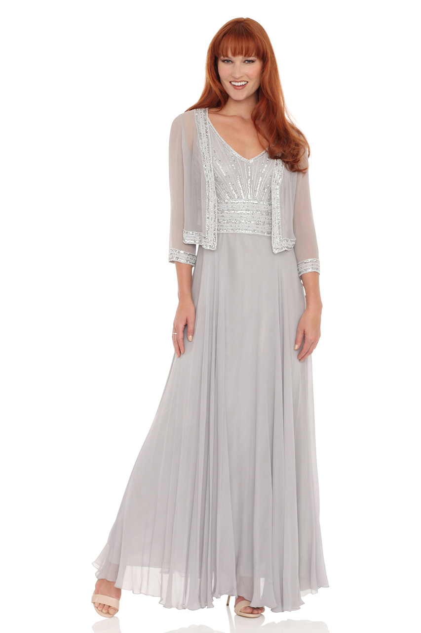 beaded chiffon dress