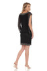 JKARA Black Bead-Trim Cocktail Dress JKARA Black Bead-Trim Cocktail Dress