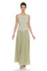 JKARA Embellished Chiffon Dress with Shawl
