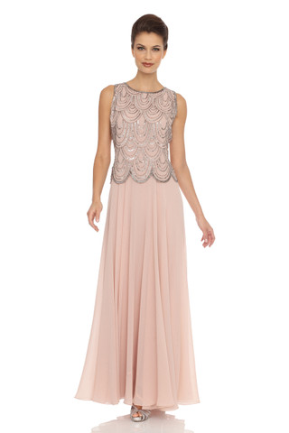 Scalloped Beaded Dress