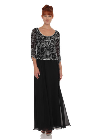 Embellished Mock Two Piece Dress
