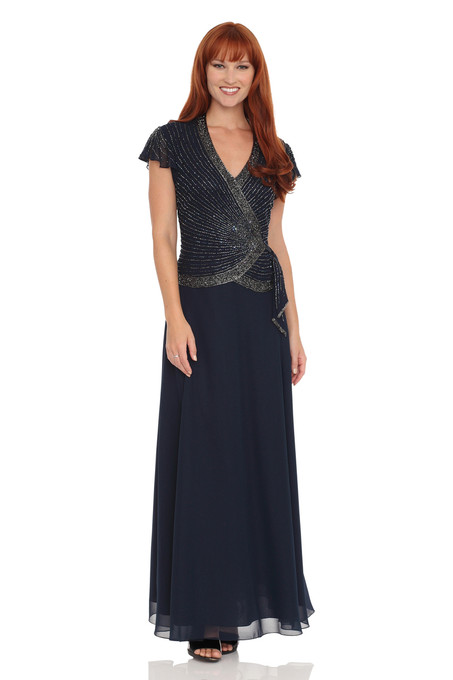 JKARA Beaded-Bodice Dress