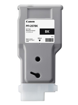 PFI-207BK Canon Black Ink Cartridge 300ml