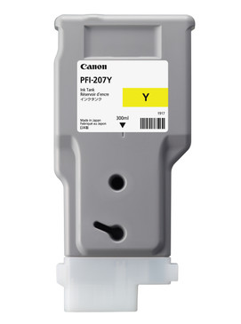 PFI-207 Canon Yellow Ink Cartridge 300ml