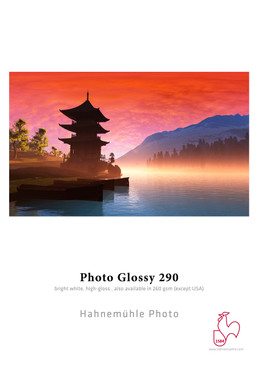 8.5"x11" Hahnemuhle Photo Glossy 290 gsm 25 Sheets