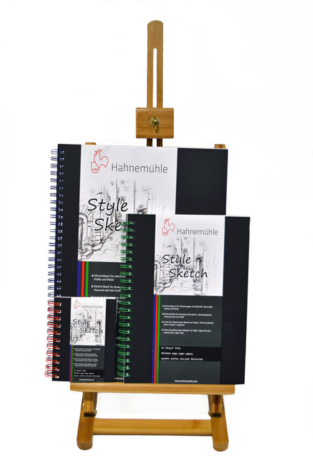 8.3" x 5.8" Hahnemuhle Style Sketch Book 120gsm 64 Sheets, Green Core & Spiral