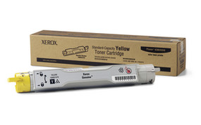 Xerox Brand Yellow Standard Capacity Toner Cartridge, Phaser 6300/6350