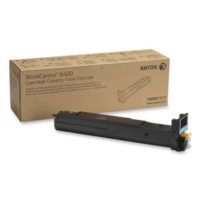 Xerox Brand Cyan High Capacity Toner Cartridge, WorkCentre 6400