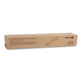 Xerox Brand Cyan High Capacity Toner Cartridge, Phaser 7500