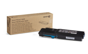 Xerox Brand Phaser 6600/WorkCentre 6605, High Capacity Cyan Toner Cartridge