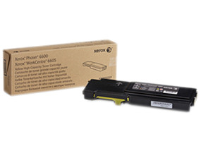 Xerox Brand Phaser 6600/WorkCentre 6605, High Capacity Yellow Toner Cartridge