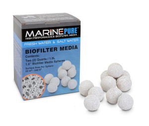 1MarinePure High Performance Biofilter Media Spheres 2 Quart