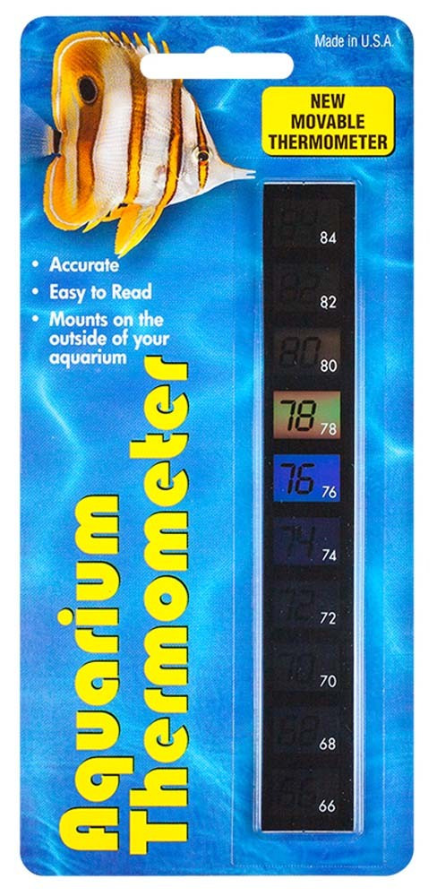 Liquid Crystal Aquarium Thermometer Vertical