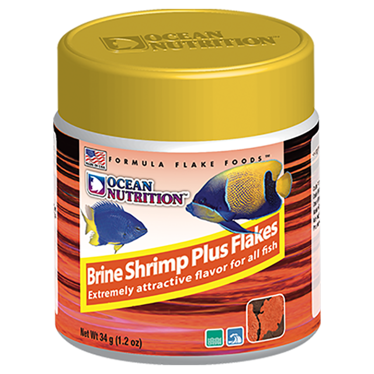 Ocean Nutrition Brine Shrimp Plus Flakes