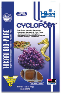 Hikari Bio-Pure Frozen Cyclopod+ Fish Food Mini Cubes 1.75oz *LOCAL ONLY, NO OUT OF STATE SHIPPING*
