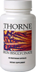 Thorne Research Iron Bisglycinate 60 Veggie Caps