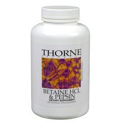 Thorne Research Betaine HCL & Pepsin 225 Veggie Caps