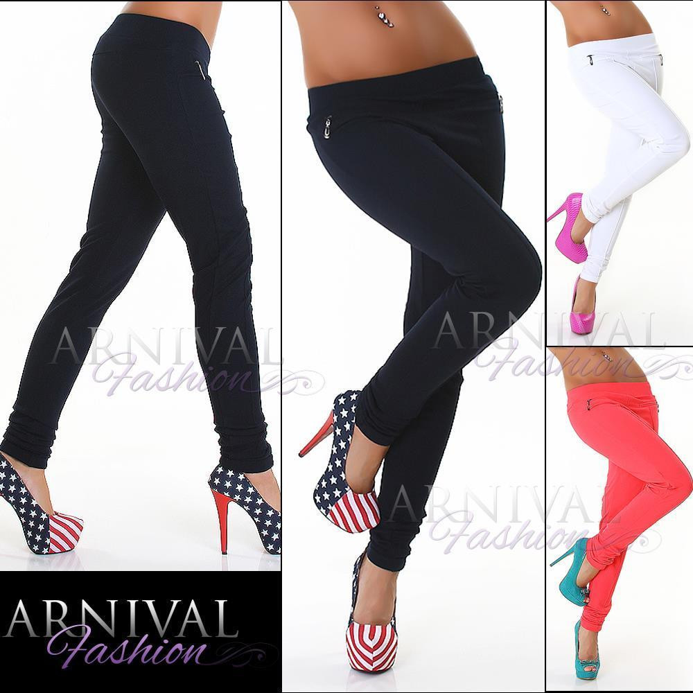 WOMENS SKIN TIGHT STRETCH PANTS SKINNY ladies CASUAL TROUSERS long