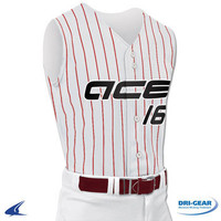 Grey,Graphite,White Adult 3X-Large CHAMPRO Relief V-Neck Polyester Jersey