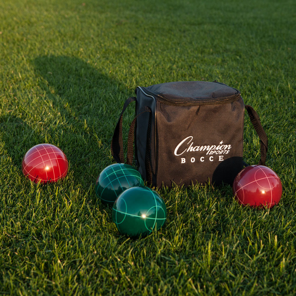 Champion Sports Deluxe Bocce Tournament Set Athletic Stuff