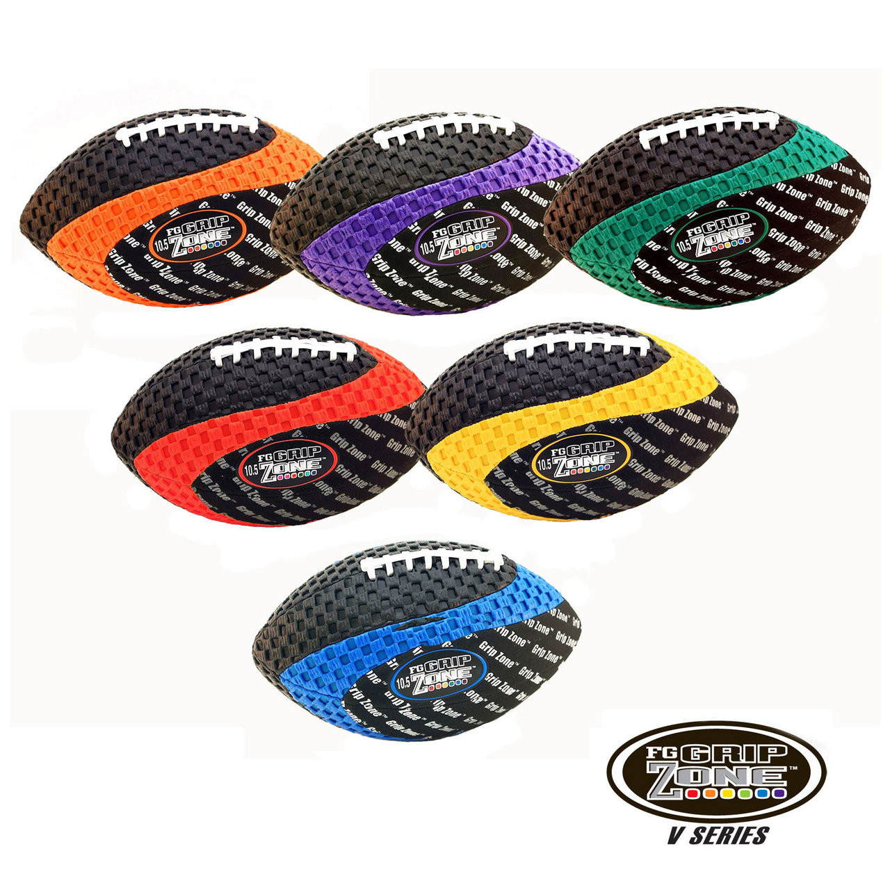 Grip Zone V Football Set 8.5" Athletic Stuff