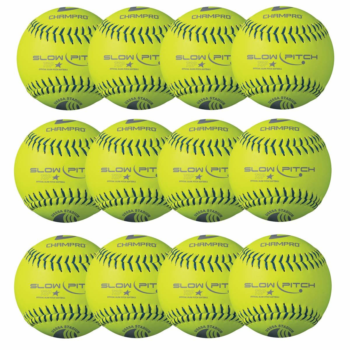 Champro 12/" USSSA .47 Cor Fastpitch Softball Dozen