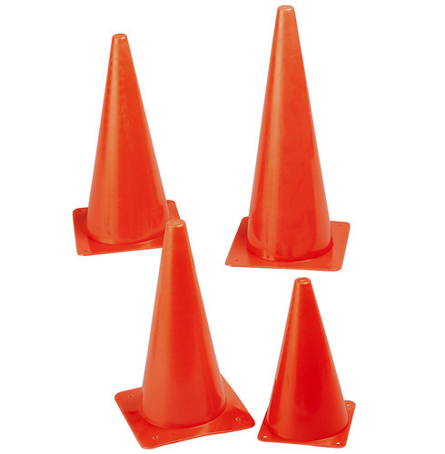 orange practice cones