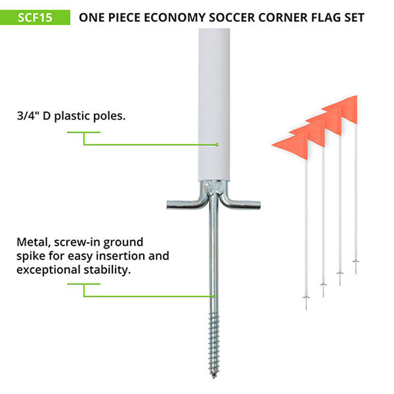 Champion Sports Economy Corner Flag Set