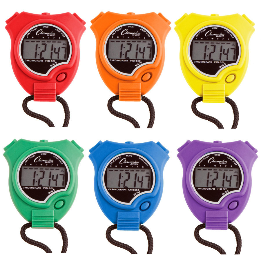 Champion Sports 910 Stopwatch Set of Six